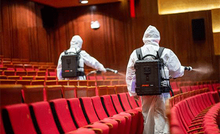 Electrostatic Technology Helps Theatres Reopen as COVID-19 Alleviates